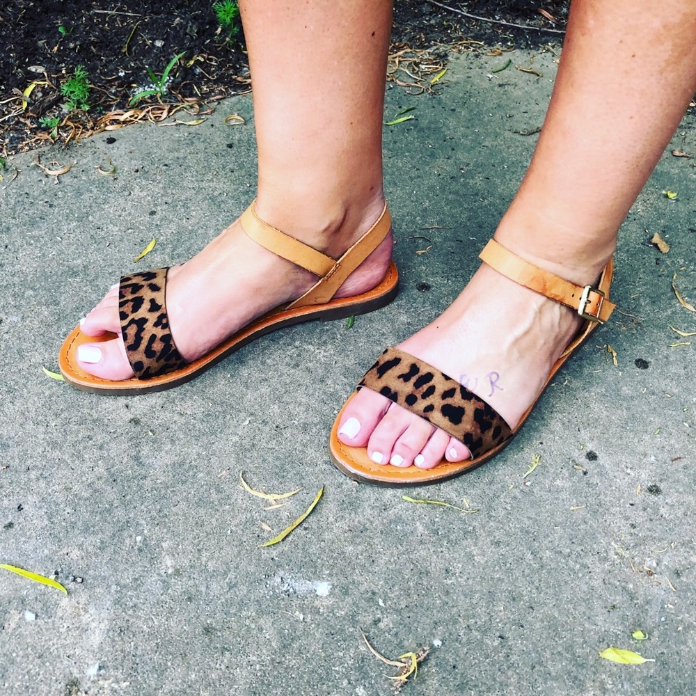 NEW! Leopard Sandal
